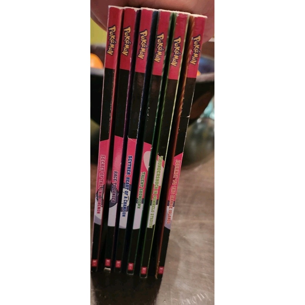 Lot‎ of 6 Pokemon Double-Story Scholastic Paperback Chapter Books